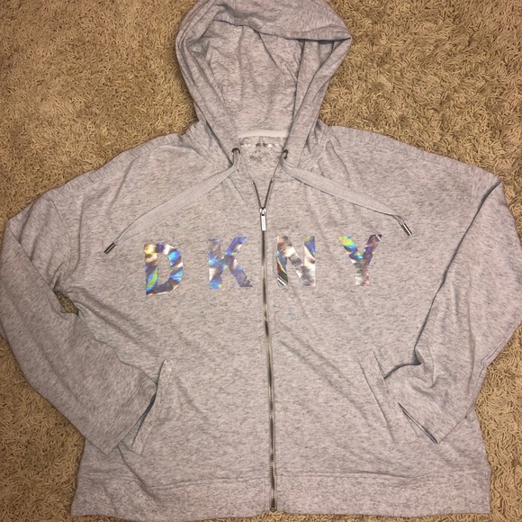 NWOT DKNY hoodie, lightweight, large - Picture 5 of 5